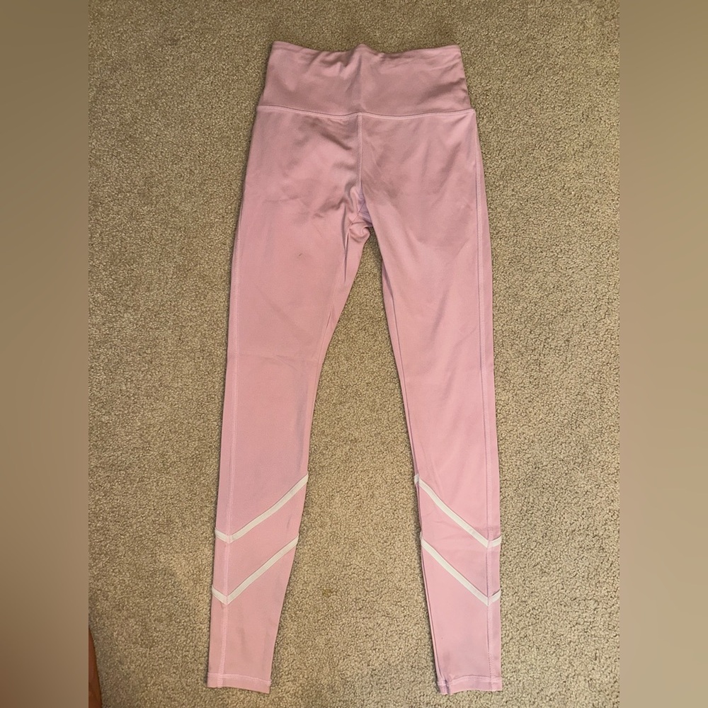 Pink high waisted leggings